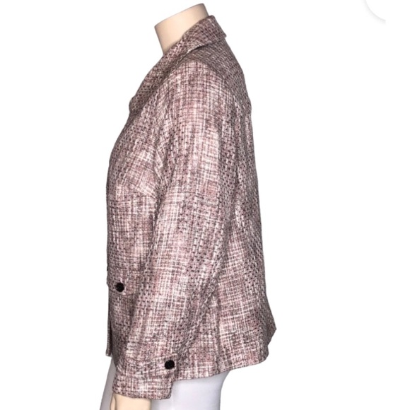 26W Avenue Pink Tweed. 🎀 Brand New Tweed Jacket, with Peter Pan Collar. - Picture 5 of 14